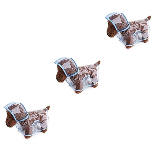 Housoutil 3St leichte Jacken Mode Haustier Hund Regenmantel Regenponcho Regenjacke Welpe Regenmantel für Haustiere Regenbekleidung für Haustiere großer Hund bilden Kleiner Hund Hündchen von Housoutil