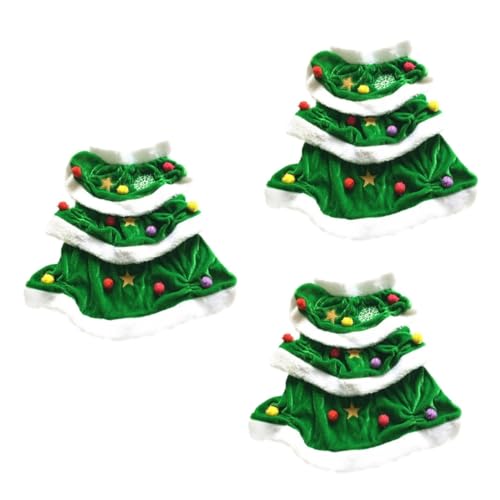 Housoutil 3St Hunde-Outfit Weihnachtskostü für Hunde Weihnachtsbaumkostü für Hunde Kleidung äntel Hundekleid für Festival Hundekleid in Weihnachtsbaumform Kätzchen Mantel Hund Katze Housoutil 3St Hunde-Outfit Weihnachtskostü für Hunde Weihnachtsbaumkostü für Hunde Kleidung äntel Hundekleid für Festival Hundekleid in Weihnachtsbaumform Kätzchen Mantel Hund Katze von Housoutil