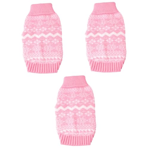 Housoutil 3st Winter Hals Pullover Dehnbares Material Rollkragenpullover Für Hunde Badekäfig Für Katzen Leicht Zu Waschen Rosa Pullover Katzenspieltunnel Hundepullover Elch Kleidung Housoutil 3st Winter Hals Pullover Dehnbares Material Rollkragenpullover Für Hunde Badekäfig Für Katzen Leicht Zu Waschen Rosa Pullover Katzenspieltunnel Hundepullover Elch Kleidung von Housoutil