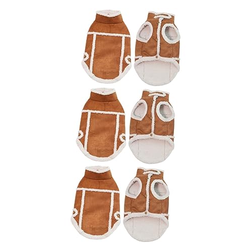 Housoutil 3st Junge Hundekleidung Für Kleine Hunde Party-hundetuch Kleine Hundejacke Hunde Pyjamas Jacken Für Jungen Hundepullover Sport Extra Kleine Hundekleidung Haustier Baumwollmantel von Housoutil