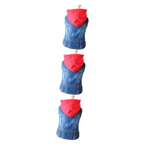 Housoutil 3-teiliges Haustier-Westen-hundemäntel Für Große Hunde Männlich/weiblich Jeansjacke Haustierkleidung Mit Roter Strickmütze Größe XL Housoutil 3-teiliges Haustier-Westen-hundemäntel Für Große Hunde Männlich/weiblich Jeansjacke Haustierkleidung Mit Roter Strickmütze Größe XL von Housoutil