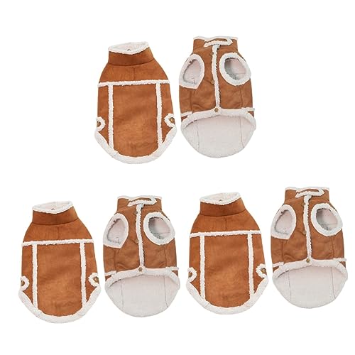 Housoutil 3 Stücke Entzückende England Stil Haustier Hund Mantel Wildleder Warme Jacke L Hund Party Kleidung Housoutil 3 Stücke Entzückende England Stil Haustier Hund Mantel Wildleder Warme Jacke L Hund Party Kleidung von Housoutil