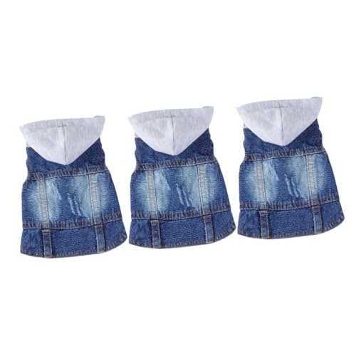 Housoutil 3St hundemantel Dog Raincoat Jeansweste mit Haustiergeburtstag Blusen für Arbeitsanzüge Jeansbluse Hundebekleidung gestrickte Mützenkleidung Haustierzubehör Denim Housoutil 3St hundemantel Dog Raincoat Jeansweste mit Haustiergeburtstag Blusen für Arbeitsanzüge Jeansbluse Hundebekleidung gestrickte Mützenkleidung Haustierzubehör Denim von Housoutil