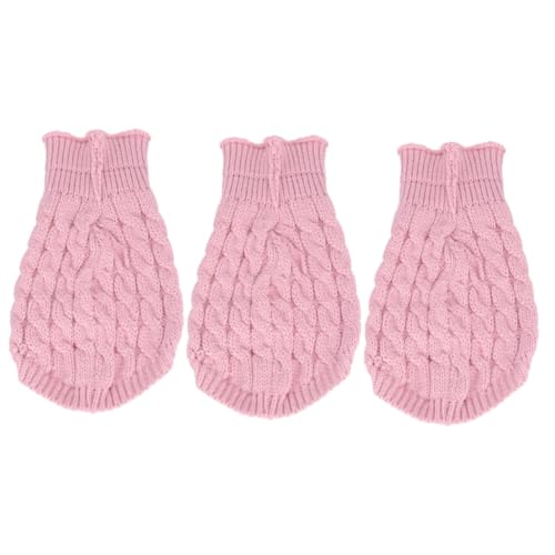 Housoutil 3St Pullover mit hohem Kragen Hundeschneepullover Haustier Warmer Pullover Hals Pullover Welpenpullover Haustier-Partykostü Hundepullover Party-Hundetuch der Hund Kleidung von Housoutil