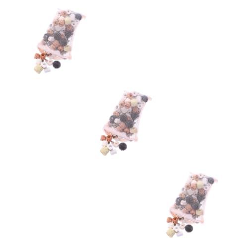 Housoutil 3St teich filtermaterial Pond Filter Media Ceramic Rings Aquarium Filter Rings Filterringe für Aquarien Filtermedien für Aquarien medizinischer Stein Keramikring Glasring von Housoutil