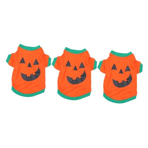 Housoutil 3st Halloween-Katzen-hundeweste Welpen-Shirts Orangefarbenes T-Shirt Kleid Bluse Kleidung Für Kleine Hunde Kleider Käfigbecher Für Hühner Hunde-Outfits Cosplay Haustier-Outfit Housoutil 3st Halloween-Katzen-hundeweste Welpen-Shirts Orangefarbenes T-Shirt Kleid Bluse Kleidung Für Kleine Hunde Kleider Käfigbecher Für Hühner Hunde-Outfits Cosplay Haustier-Outfit von Housoutil