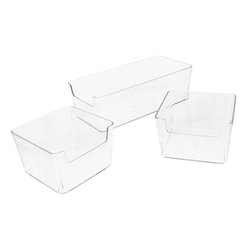 Housoutil 3St Hamster Badewanne Zwerghamsterhaus Hamsterbadekäfig aus Acryl Toilette Hamsterbadewanne Badebecken für Meerschweinchen Container Haustierzubehör von Housoutil