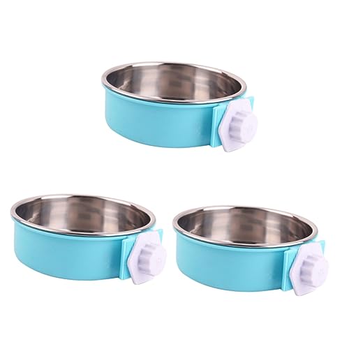 Housoutil 3 Stücke Hund Schüssel Haustier Wasser Schalen Edelstahl Abnehmbare Tragbare Käfig Coop Größe S Housoutil 3 Stücke Hund Schüssel Haustier Wasser Schalen Edelstahl Abnehmbare Tragbare Käfig Coop Größe S von Housoutil