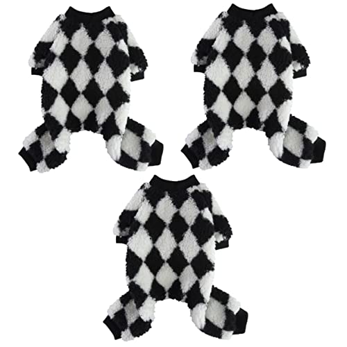 Housoutil 3st Haustier-Pyjama Mädchenkleidung Entzückende Hundekleidung Dekoratives Welpenkleid Rollkragenpullover Für Mädchen Hundekostüme Kleider Für Den Winter Flanell Der Hund Hündchen von Housoutil