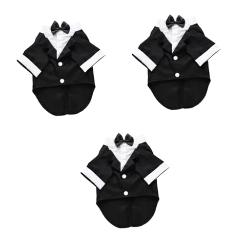 Housoutil 3 Stücke Hund Party Outfit Fliege Anzug Haustier Hund Kleidung Welpen Formale Kleid Weiche Material Haustier Bekleidung Housoutil 3 Stücke Hund Party Outfit Fliege Anzug Haustier Hund Kleidung Welpen Formale Kleid Weiche Material Haustier Bekleidung von Housoutil