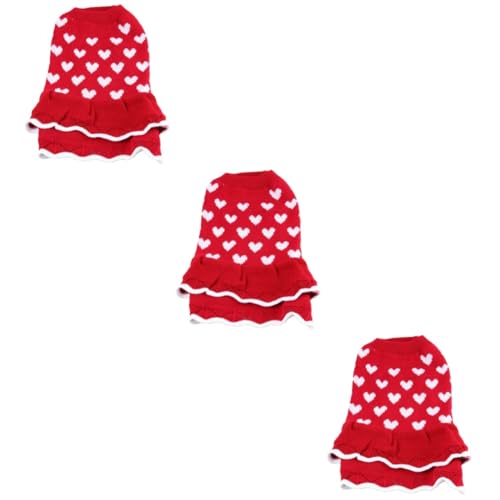 Housoutil 3St Welpenrock Hundebekleidung für kleine Hunde rosafarbene Kleidung Haustierhemden Weihnachtspullover rosa Pullover Hund Tuch Haustierkleidung Weihnachten Haustierzubehör Housoutil 3St Welpenrock Hundebekleidung für kleine Hunde rosafarbene Kleidung Haustierhemden Weihnachtspullover rosa Pullover Hund Tuch Haustierkleidung Weihnachten Haustierzubehör von Housoutil
