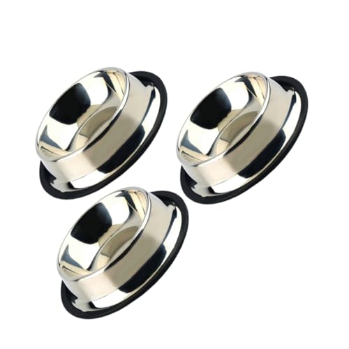 Housoutil Futternapf-Set für Haustiere Aus Edelstahl 3-teilig Napf Katzennapf Futternapf Aus Hartmetall Silberfarben 15 cm Boden Housoutil Futternapf-Set für Haustiere Aus Edelstahl 3-teilig Napf Katzennapf Futternapf Aus Hartmetall Silberfarben 15 cm Boden von Housoutil