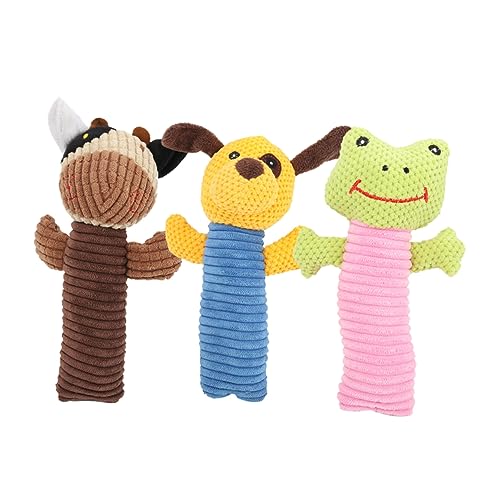 Housoutil Quietschspielzeug-Set für Hunde 3-teilig Kuscheltiere Plüsch Welpenspielzeug Weiches Material Quietschendes Gemüse für Hunde Housoutil Quietschspielzeug-Set für Hunde 3-teilig Kuscheltiere Plüsch Welpenspielzeug Weiches Material Quietschendes Gemüse für Hunde von Housoutil