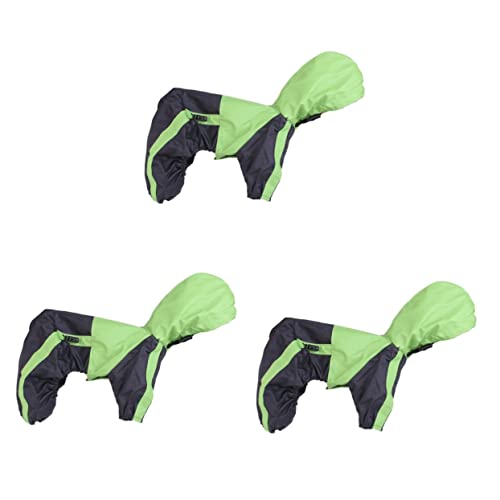 Housoutil 3 Stücke Hund Regenmantel Taste Verschluss Grün Tiny Hund Regenmantel Für Welpen Housoutil 3 Stücke Hund Regenmantel Taste Verschluss Grün Tiny Hund Regenmantel Für Welpen von Housoutil