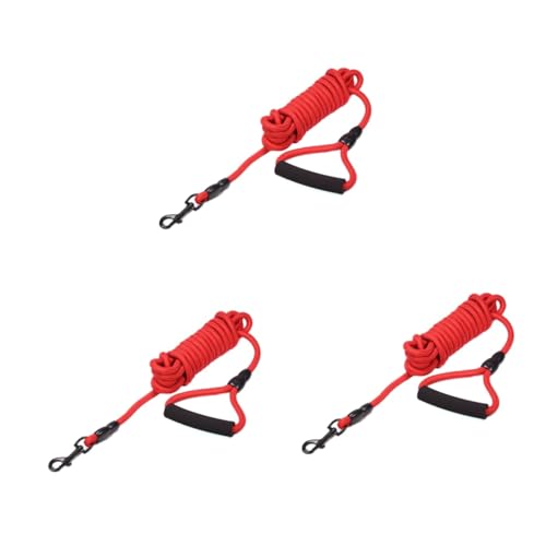 Housoutil 3 Stücke Hund Leine Nylon Training Design Komfortable Grip Für Sowohl Sie Und Ihr Haustier Rot Housoutil 3 Stücke Hund Leine Nylon Training Design Komfortable Grip Für Sowohl Sie Und Ihr Haustier Rot von Housoutil