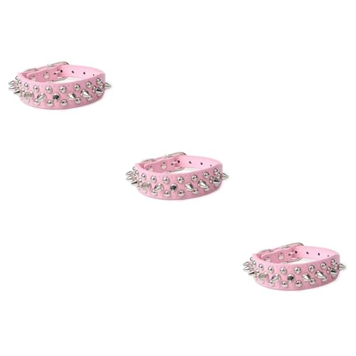 Housoutil 3 Stück Elegantes Pu-haustierhalsband für Hunde und Welpen Größe 42 5 cm Spikes für Stilvolle Hunde Housoutil 3 Stück Elegantes Pu-haustierhalsband für Hunde und Welpen Größe 42 5 cm Spikes für Stilvolle Hunde von Housoutil
