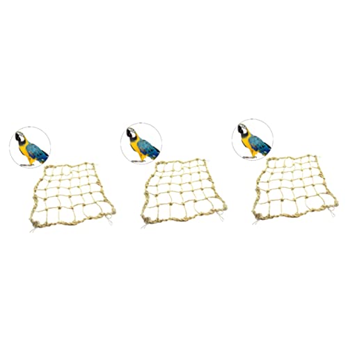 Housoutil 3St Ara-Spielzeug hängend Ara spielt Spielzeug Kauspielzeug Kletterspielzeug Schaukelspielzeug für Papageien Kletternetz für Papageien Papageiennetz Klettern Vögel Zwirn Netz Housoutil 3St Ara-Spielzeug hängend Ara spielt Spielzeug Kauspielzeug Kletterspielzeug Schaukelspielzeug für Papageien Kletternetz für Papageien Papageiennetz Klettern Vögel Zwirn Netz von Housoutil