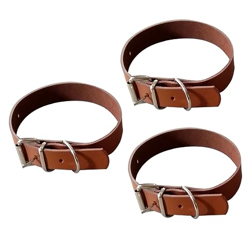Housoutil 3-teiliges Hundehalsband Aus Kuhleder Für/mittelgroße Hunde Verstellbares Welpenhalsband Bequeme Passform Modisches Design Housoutil 3-teiliges Hundehalsband Aus Kuhleder Für/mittelgroße Hunde Verstellbares Welpenhalsband Bequeme Passform Modisches Design von Housoutil