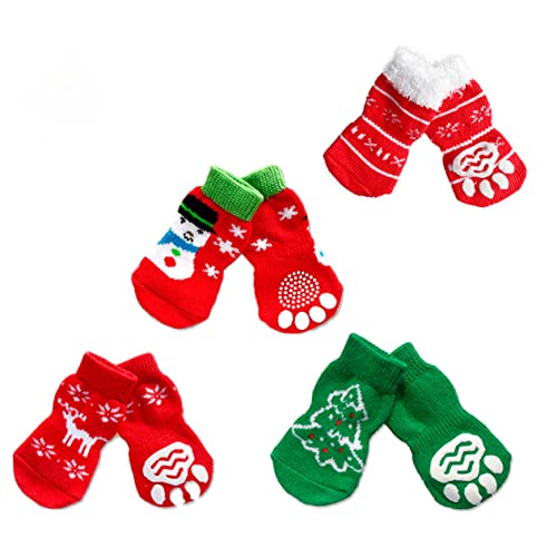 Housoutil 4 Paar wärmende socken Thermal Socks Haustierschmuck Pfotenschutz für Haustiere im Innenbereich thermische Socken Baumwollsocken für Haustiere Hundesocken Housoutil 4 Paar wärmende socken Thermal Socks Haustierschmuck Pfotenschutz für Haustiere im Innenbereich thermische Socken Baumwollsocken für Haustiere Hundesocken von Housoutil