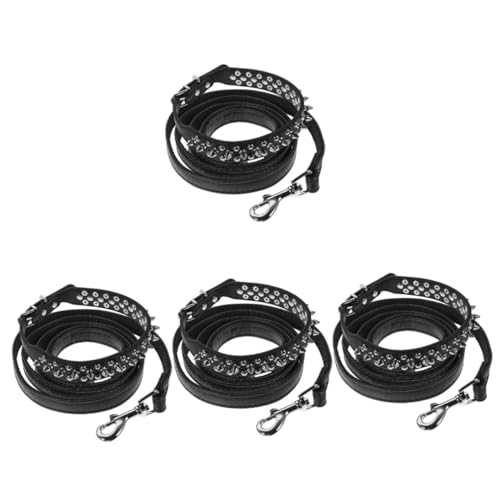 Housoutil 4 Sätze Haustierhalsband Spike-welpenhalsband Fliehen Verstellbarer Kragen Halslack Für Große Haustiere Verstellbare Welpenhalsbänder Für Wurf Leine Pu Housoutil 4 Sätze Haustierhalsband Spike-welpenhalsband Fliehen Verstellbarer Kragen Halslack Für Große Haustiere Verstellbare Welpenhalsbänder Für Wurf Leine Pu von Housoutil