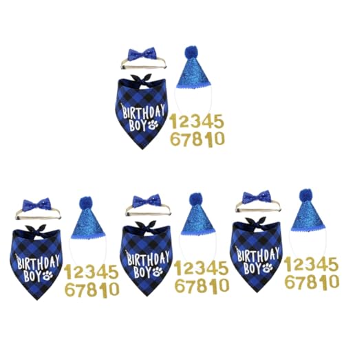 Housoutil 4 Sätze Katzen-Geburtstagsartikel Wiederverwendbare Welpenbögen Geburtstags-Welpen-Bögen Ornament Tiara Party-Hund-Hut Katze Geburtstagsschleifen Haustier schmücken Passen Kleidung Housoutil 4 Sätze Katzen-Geburtstagsartikel Wiederverwendbare Welpenbögen Geburtstags-Welpen-Bögen Ornament Tiara Party-Hund-Hut Katze Geburtstagsschleifen Haustier schmücken Passen Kleidung von Housoutil