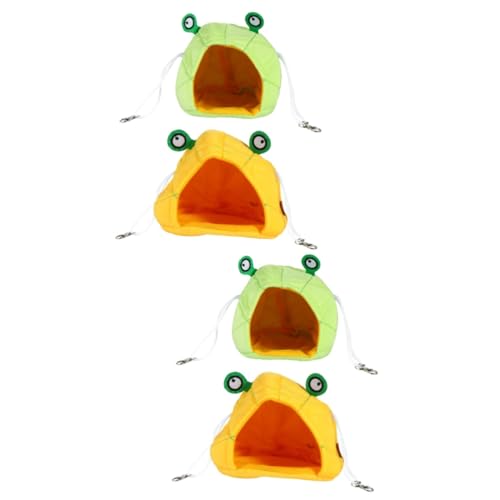 Housoutil 4stücke Hangbare Nester Für Haustiere Froschform Wärmendes Katzenbett Leicht Und Tragbar Für Winter Gelb Und Grün Housoutil 4stücke Hangbare Nester Für Haustiere Froschform Wärmendes Katzenbett Leicht Und Tragbar Für Winter Gelb Und Grün von Housoutil