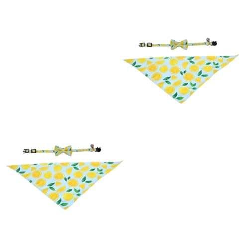 Housoutil Kätzchenhalsbänder 4 Stück Haustier Dreieckshandtuch Lätzchen Aus Polyester Für Den Sommer Katzenhalsband Abbrechen von Housoutil