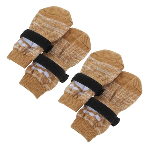 Housoutil 4 Stück Haustier Hund Socken Hundesocken Mit Riemen wasserdichte Hundestiefel Fellpflege-katzenfußabdeckung Verstellbare Hundeschuhe rutschfeste Warmer Gürtel Tragbar Baumwolle Housoutil 4 Stück Haustier Hund Socken Hundesocken Mit Riemen wasserdichte Hundestiefel Fellpflege-katzenfußabdeckung Verstellbare Hundeschuhe rutschfeste Warmer Gürtel Tragbar Baumwolle von Housoutil
