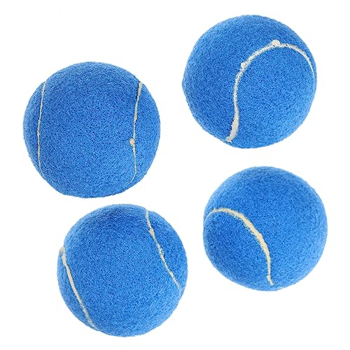 Housoutil 4 Haustier-Tennis Beißspielzeug für Welpen Kauball für Haustiere interaktives Interactive Dog Toys Outdoor- Spielzeug reinigen wirft Bälle von Housoutil