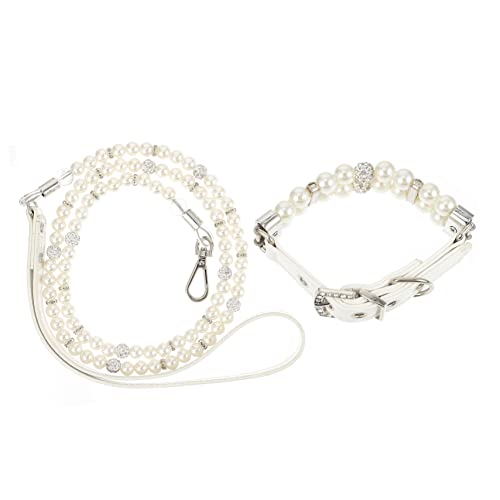 Housoutil 4 Stück Haustierhalsband Gürtelleine Katzen-Strass-Halsband Perlenkette eine Halskette Halsketten Hundehalsbänder Sicherheitshalsband für Hunde Hündchen einstellen von Housoutil