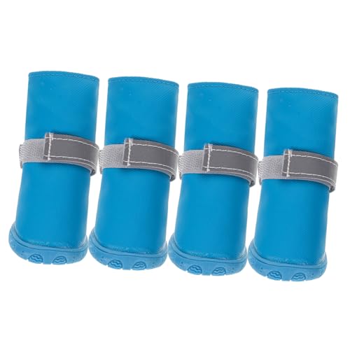 Housoutil 4 Stück Haustier-Hundeschuhe Hunde-Schneeschuhe Hunde-Zehengriffe Hunde-Rutschsocken Hundeschuhe wasserdichte Kleine Hundestiefel wasserdichte Hundeschuhe Regenstiefel Housoutil 4 Stück Haustier-Hundeschuhe Hunde-Schneeschuhe Hunde-Zehengriffe Hunde-Rutschsocken Hundeschuhe wasserdichte Kleine Hundestiefel wasserdichte Hundeschuhe Regenstiefel von Housoutil