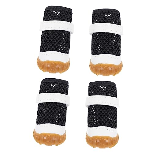Housoutil 4 Stück Haustierschuhe Elastische Hundesocken Katzen Stiefel Sommer-welpenstiefel Maschenhundschuhe Hunde- Turnschuhe Katzenschuhe Hunde Sommerschuhe rutschfest PVC Chihuahua Housoutil 4 Stück Haustierschuhe Elastische Hundesocken Katzen Stiefel Sommer-welpenstiefel Maschenhundschuhe Hunde- Turnschuhe Katzenschuhe Hunde Sommerschuhe rutschfest PVC Chihuahua von Housoutil
