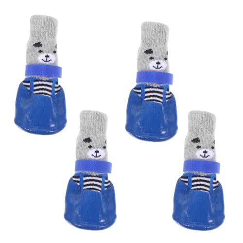 Housoutil 4 Stück Hundeschuhe Socken Wasserabweisende Hundesocken Verstellbare Hundeschuhe für Den Außenbereich Baumwollsocken Housoutil 4 Stück Hundeschuhe Socken Wasserabweisende Hundesocken Verstellbare Hundeschuhe für Den Außenbereich Baumwollsocken von Housoutil