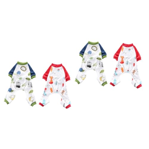 Housoutil 4 Stück Heimkleidung Für Haustiere 4 Beine Haustier Hundepyjama Dehnbar Hundekleidung Katzen-Pyjama Schlafkleidung Für Hund Hunde-Pyjama Haustierzubehör Cartoon-Hund Baumwolle Housoutil 4 Stück Heimkleidung Für Haustiere 4 Beine Haustier Hundepyjama Dehnbar Hundekleidung Katzen-Pyjama Schlafkleidung Für Hund Hunde-Pyjama Haustierzubehör Cartoon-Hund Baumwolle von Housoutil