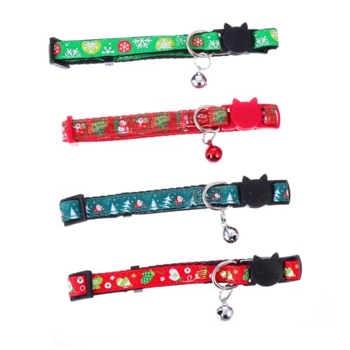Housoutil Weihnachts-Halskette Für Haustiere Katzenhalskette Verstellbares Hundehalsband Haustier-Accessoire Für Den Feiertagsstil von Housoutil