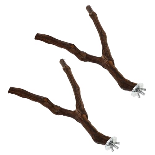 Housoutil 2sets Papagei Sitzstangen Für Käfig Papagei Spielzeug Set Vogel Stand Stange Papagei Pole Stick Für Papagei Playstand 2 Stücke * 2 von Housoutil