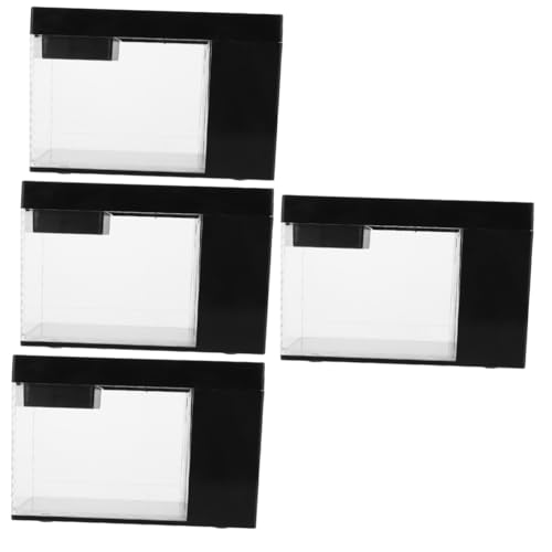 Housoutil 4 Stücke Acryl Tank Tischdekoration Mini Aquarium Für Betta Fisch Pflanzen Schwarz Ornament Housoutil 4 Stücke Acryl Tank Tischdekoration Mini Aquarium Für Betta Fisch Pflanzen Schwarz Ornament von Housoutil