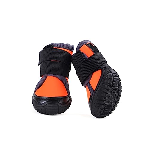 Housoutil 4 Stück Protect schutzzelt klettersteig Dog Shoes Snowy kletterstein paw Hund warme Schuhe Haustierschuhe Haustier warme Schuhe mittlere und große Hunde Outdoor-Schuhe Hundeschuhe von Housoutil