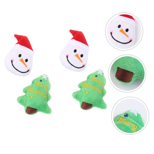 Housoutil Haustier Molar Spielzeug Set 4 Stück Hund Katze Weihnachten Plüsch Spielzeug Heimtierbedarf Housoutil Haustier Molar Spielzeug Set 4 Stück Hund Katze Weihnachten Plüsch Spielzeug Heimtierbedarf von Housoutil