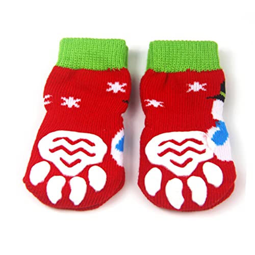 Housoutil 4 Stück Hundeweihnachtssocken Haustiersocken sockenschuhe warme Socken Cartoon-Hundesocken Baumwollsocken für Haustiere Weihnachten Kleiner Hund Schutz rot Housoutil 4 Stück Hundeweihnachtssocken Haustiersocken sockenschuhe warme Socken Cartoon-Hundesocken Baumwollsocken für Haustiere Weihnachten Kleiner Hund Schutz rot von Housoutil