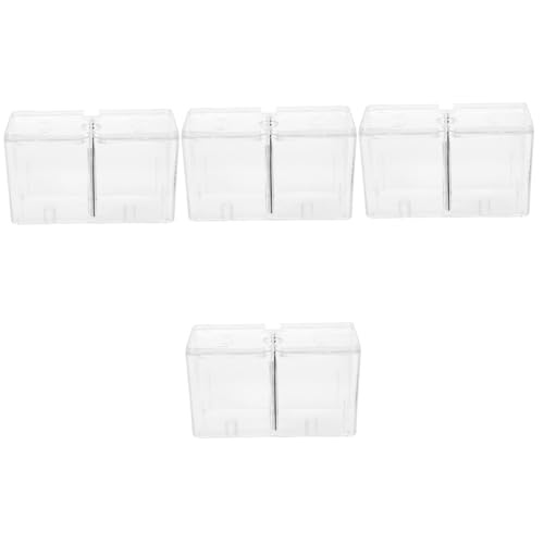 Housoutil 4 Stücke Box Fisch Inkubator Aquarium Zucht Isolation Box Aus Acryl Fisch Tank Versorgung Tragbare Einfache Lagerung von Housoutil