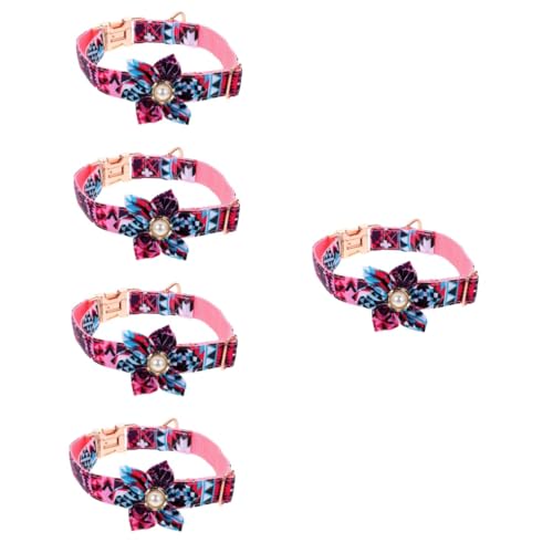 Housoutil 5st Haustierhalsband Hundehalsband Mit Hundehalsbänder Für Mittelgroße Hunde Verstellbares Hundehalsband Halsband Für Hunde Violett Nylon Hündchen Hundeleine Mädchen von Housoutil
