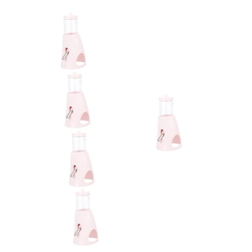 Housoutil 5St Wasserflasche für Hamster Futterhäuschen für Kaninchen Käfigauffangschale Hamsterflasche Boden Chinchilla Flasche vertikal Wasserzufuhr Trinkflasche Trinkbrunnen Nuckelflasche von Housoutil