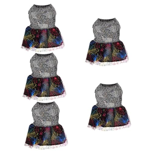 Housoutil 5St Halloween-Kleid für Haustiere Halloween- Hündchen Rock formelle Kleidung Hundekleidung Halloween-Kostü für Haustiere schmücken Dekorationen Spinnennetz Polyester Housoutil 5St Halloween-Kleid für Haustiere Halloween- Hündchen Rock formelle Kleidung Hundekleidung Halloween-Kostü für Haustiere schmücken Dekorationen Spinnennetz Polyester von Housoutil