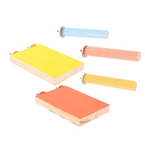 Housoutil 5stücke Teiliges Papageien-Spielzeug Kletterstand Und Kratzbrett Stabile Holzstangen Für Vögel Für Balance Spiel Und Krallenpflege Housoutil 5stücke Teiliges Papageien-Spielzeug Kletterstand Und Kratzbrett Stabile Holzstangen Für Vögel Für Balance Spiel Und Krallenpflege von Housoutil