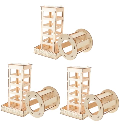 Housoutil 3er-Sets Hasen-futterbehälter Futterständer Aus Holz Für Kleintiere Sauberer Und Langlebiger Futterspender Für Chinchillas Meerschweinchen 2 Stück * 3 Housoutil 3er-Sets Hasen-futterbehälter Futterständer Aus Holz Für Kleintiere Sauberer Und Langlebiger Futterspender Für Chinchillas Meerschweinchen 2 Stück * 3 von Housoutil