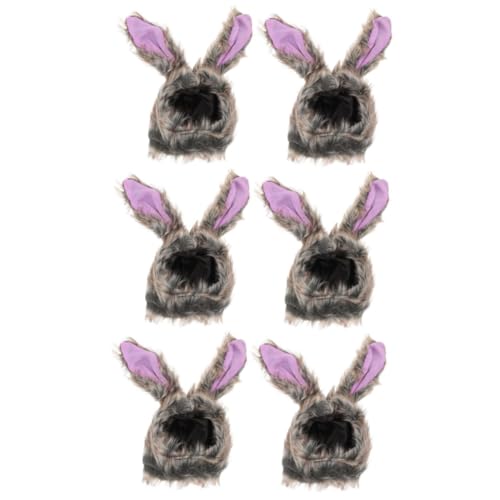 Housoutil 6 STK Haustier Lustig Verkleiden Verstellbare Partykappe Gans Hut Kaninchenohrmütze Für Katze Halloween-haustierkostüm Kätzchen Zubehör Tiara Hase Filzstoff Haustierzubehör Violett Housoutil 6 STK Haustier Lustig Verkleiden Verstellbare Partykappe Gans Hut Kaninchenohrmütze Für Katze Halloween-haustierkostüm Kätzchen Zubehör Tiara Hase Filzstoff Haustierzubehör Violett von Housoutil