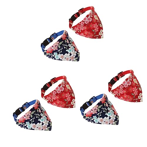 Housoutil 6 STK Hunde schal Dog Bandana Hunde hundegeschenk hundehalsbänder Hund schal Kragen Hundeschal Bandana für Hund der Hund Lätzchen Zubehör Halsband dreieckiger Schal von Housoutil