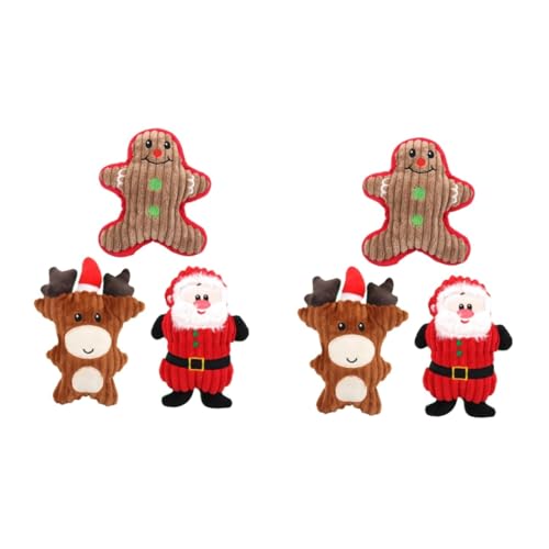Housoutil 6 STK Weihnachtshaustier Quietschendes Hundespielzeug -plüsch Dogman-Spielzeug Haustier Hund Backenzahn Spielzeug Hundekauspielzeug Für Welpen Kauen Spielzeughund Housoutil 6 STK Weihnachtshaustier Quietschendes Hundespielzeug -plüsch Dogman-Spielzeug Haustier Hund Backenzahn Spielzeug Hundekauspielzeug Für Welpen Kauen Spielzeughund von Housoutil