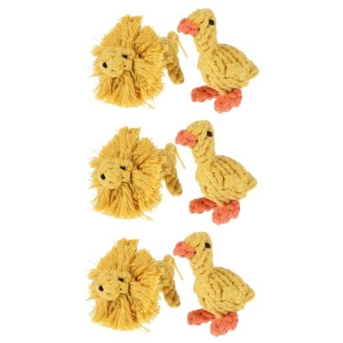 Housoutil 3er-Sets Interaktives Seilspielzeug Für Hunde Entzückendes Haustierspielzeug Gestrickt Zur Verbesserung Der Bindung Zwischen Haustieren 2 Stück X 3 Housoutil 3er-Sets Interaktives Seilspielzeug Für Hunde Entzückendes Haustierspielzeug Gestrickt Zur Verbesserung Der Bindung Zwischen Haustieren 2 Stück X 3 von Housoutil